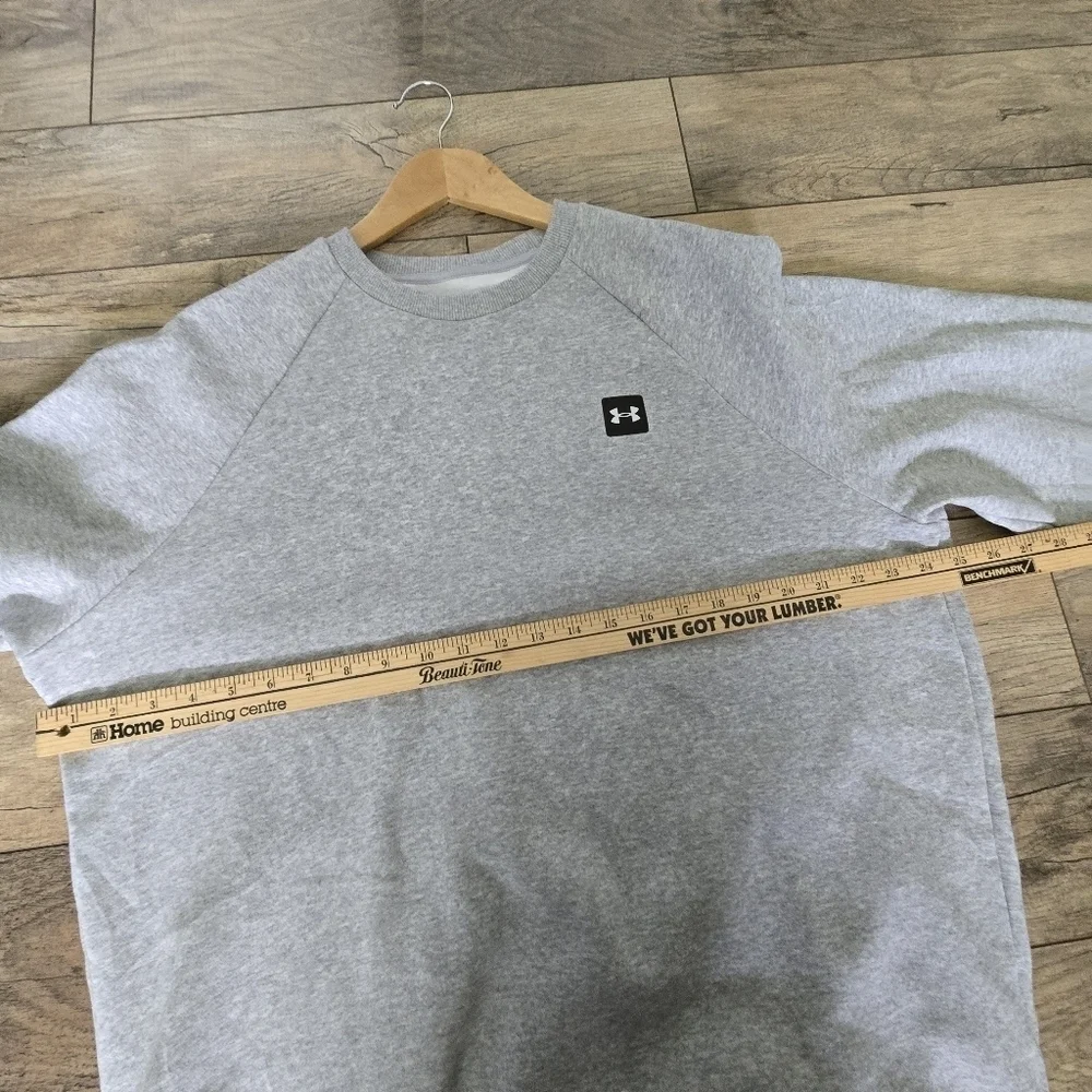 Under Armour Men's Gray Large Loose Cotton/polyester Sweatshirt - Picture 7 of 12